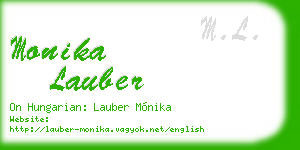 monika lauber business card