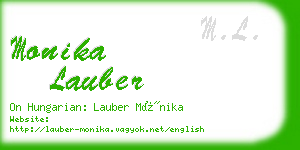 monika lauber business card
